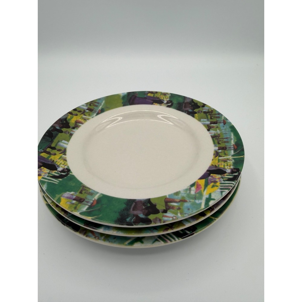 Gabbay A Sunday Afternoon on the Island 6" Plates Set of 3 Seurat Vintage